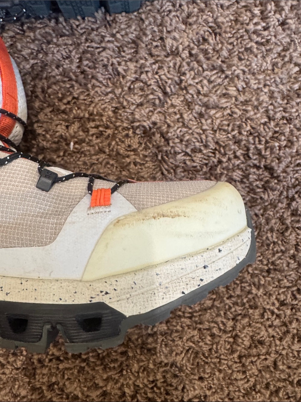 On Running Beige Outsoles with Orange Accents - Picture 4 of 6